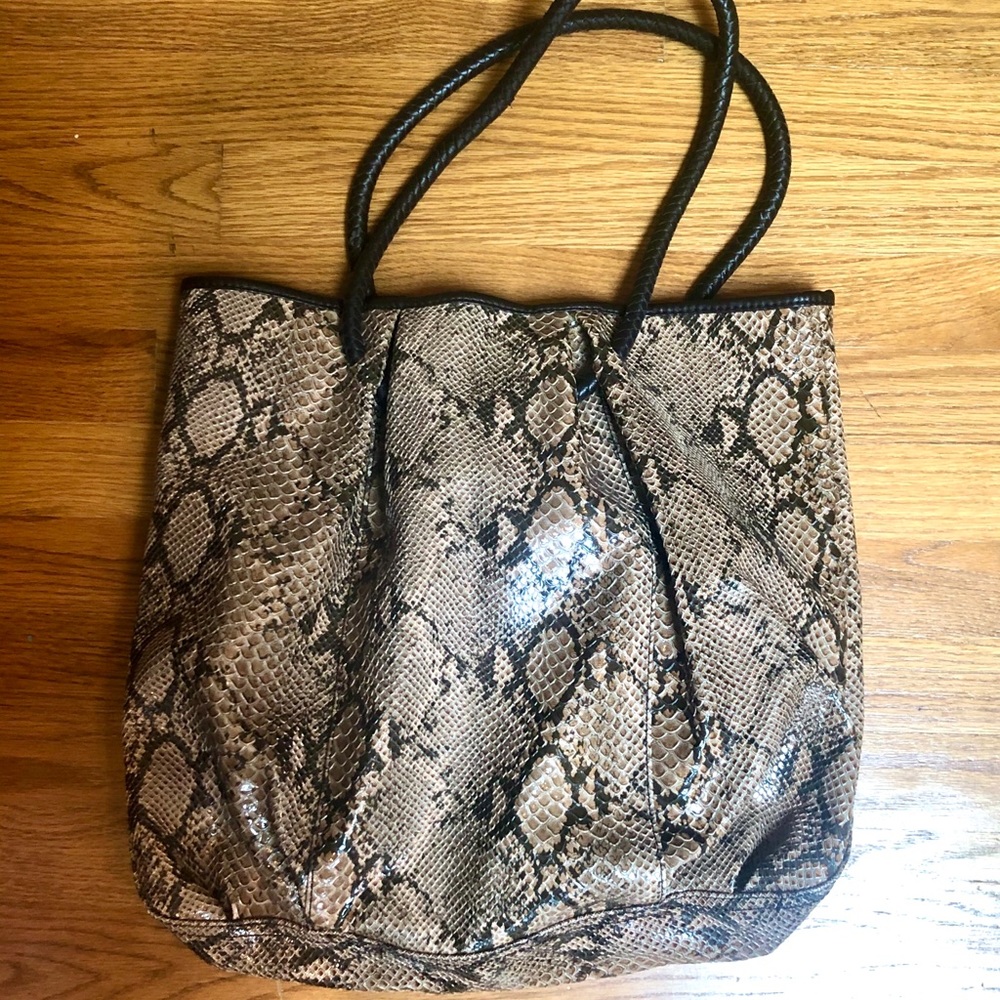 Snakeskin Tote Bag